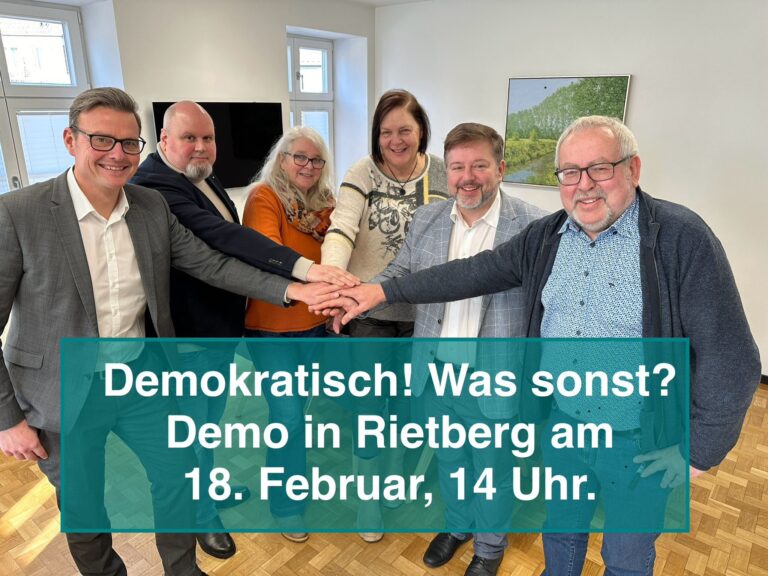 Rietberg setzt ein Zeichen für die Demokratie